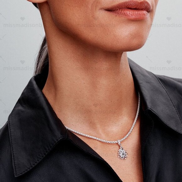 Pandora Sparkling Firework Double Dangle Charm - Picture 4 of 5